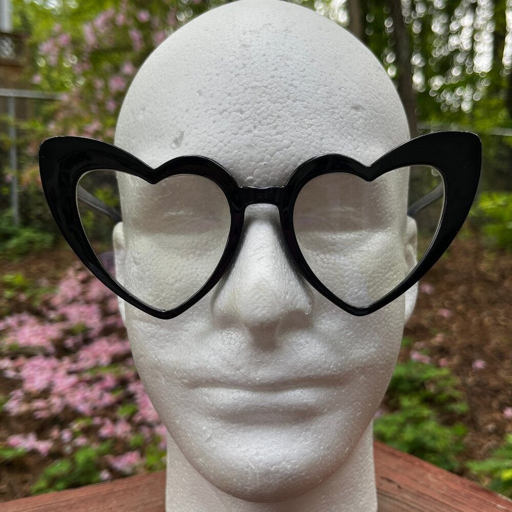 Black Heart Shaped Glasses Eyewear